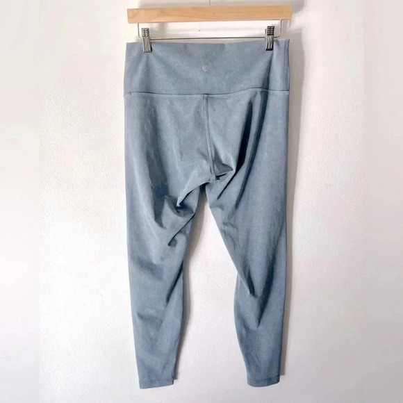 Lululemon Wunder Under High-Rise Tights Washed Moon Blue Leggings Size 10 - Picture 5 of 9